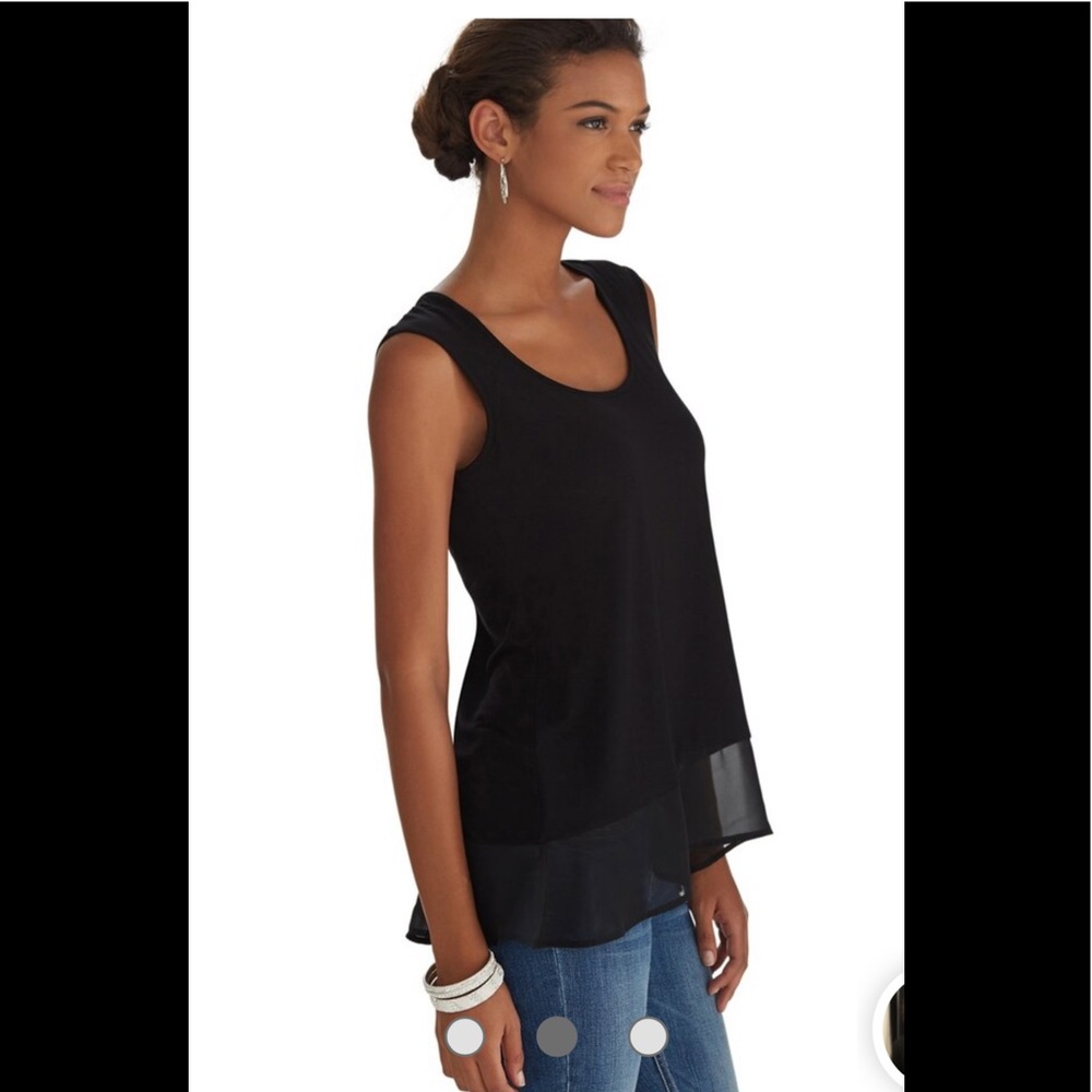 Ruffle hi lo tank